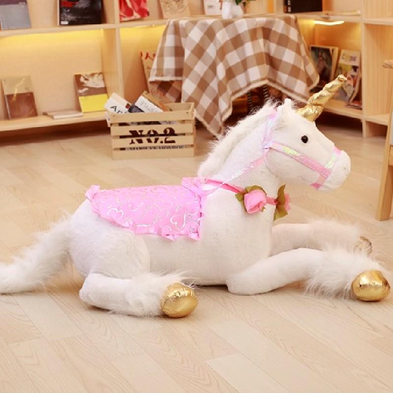 Unicorn Stuffed Plush Toy Large 100CM Stuffed Unicorn Animal Horse Doll Gift