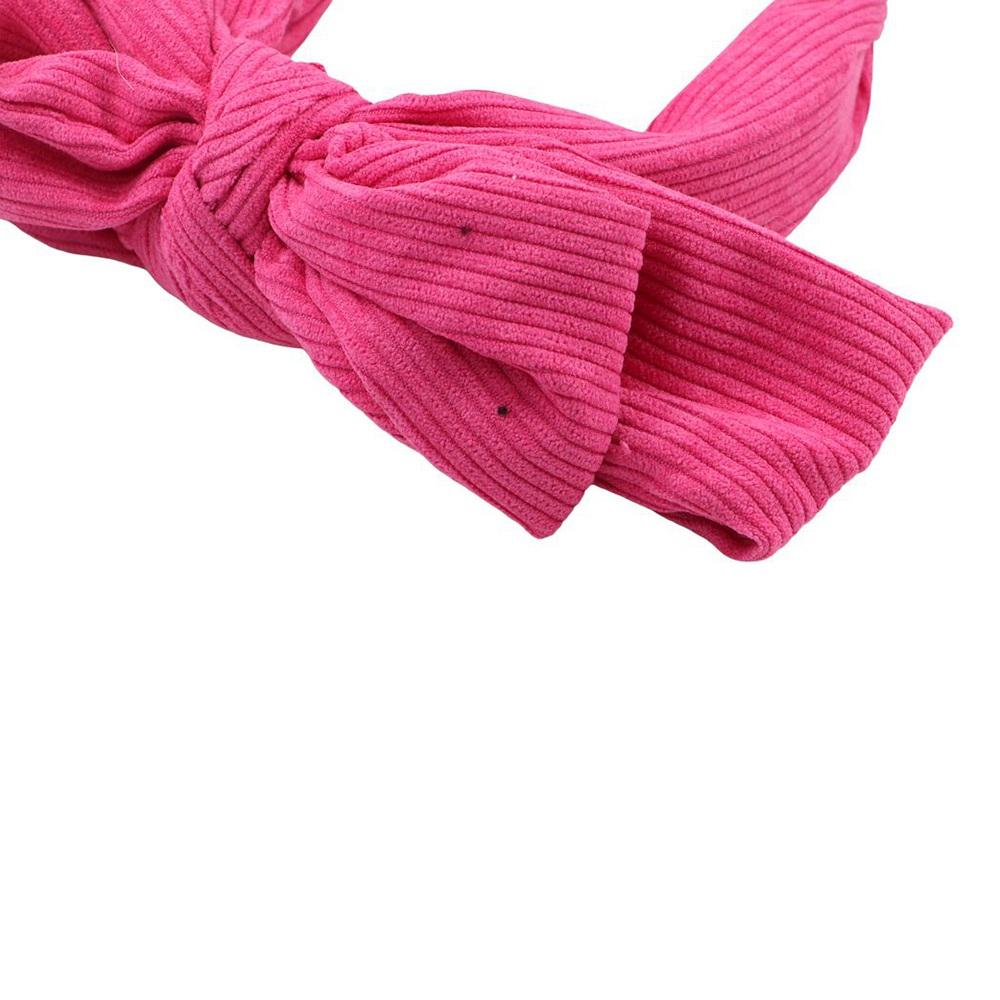 Wide Bowtie Hair Hoop Corduroy Wash Face Hairband Fashion Bowtie Headband  Girl