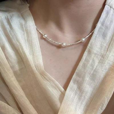 Colier choker Shijia Perle Argintii - 2025 Elegant, Versatil, Design de Lux pentru Societate.