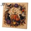 Dekoracyjne Zestawy Sztuki z Pereł Halloweenowy Duch Faux Zestaw DIY, Straszny 3D Zestaw DIY z Koralików Malowanie Rzemiosło, Gotycka Ściana dla Dorosłych Początkujących Trwałe Dekoracje
