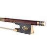 Violin Bow (Pernambuco Bow Stick Black Ebony Frog and Horsetail Bow Hair) for 4 4 Full Size Violin