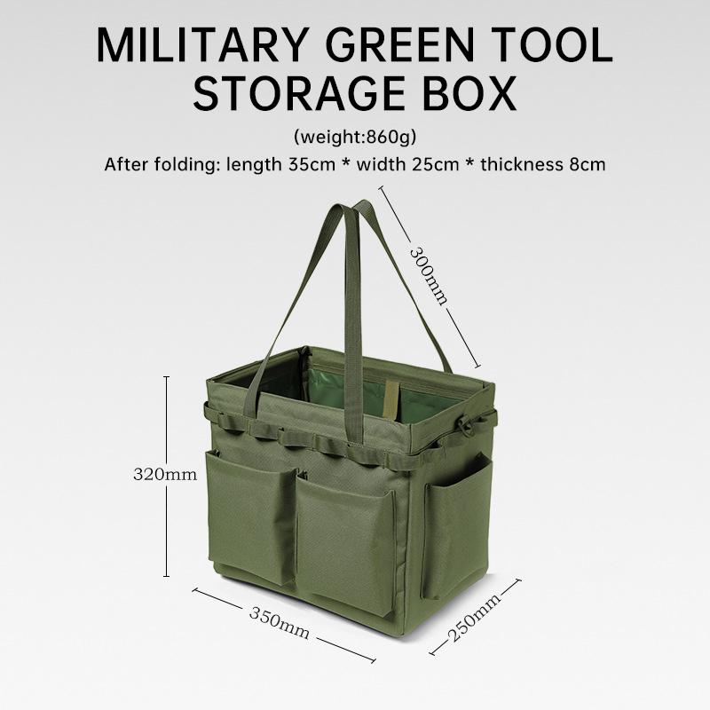 Outdoor Multifunctional Tool Storage Box, Camping Bag, Large Capacity Carrying Bag, Picnic Bag, Handbag Storage Box