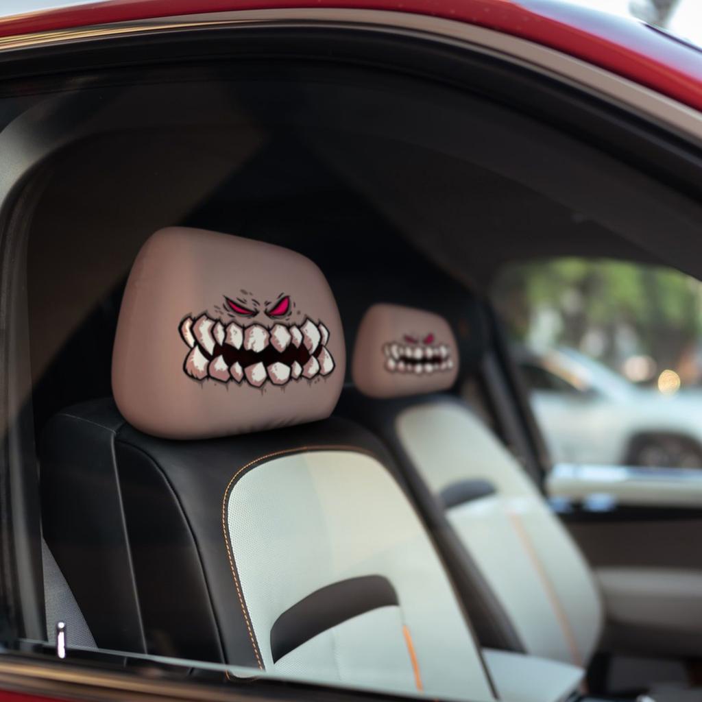 Car Printed Pillowcase Universal Elastic Style Funny Fun Universal Headband