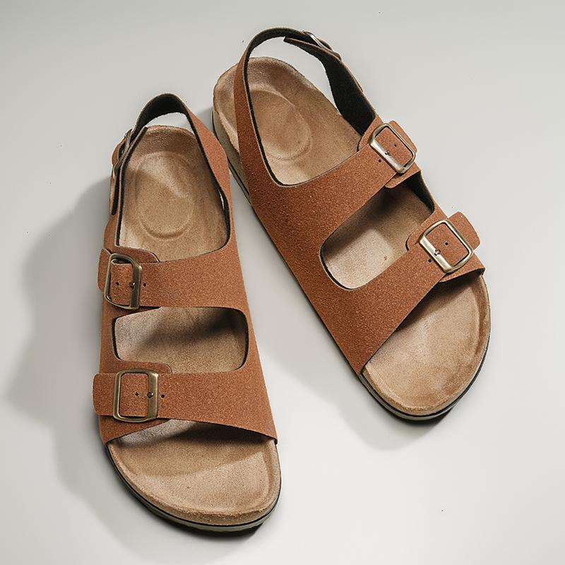 2024 Summer New Simple Men's Sandals High Quality Brand Men's Beach Shoes Hollow Soft Sole Daily Casual Shoes Free Delivery