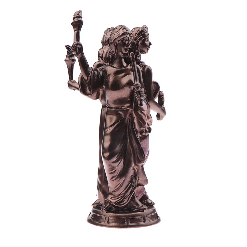 Veronese Designs Hecate Greek Triple Goddess Of Magic Statue Cold Cast Resin Antique Bronze Finish Moon Goddess Sculpture