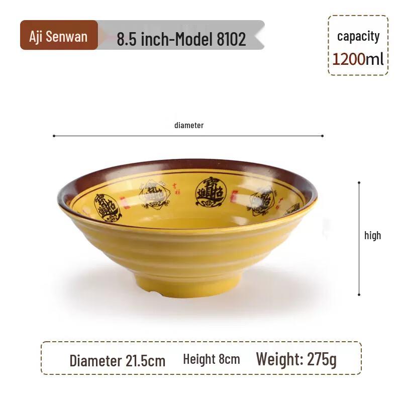 SMVP Commercial Melamine Noodle Bowl