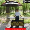 Folding Outdoor Camping Cart with Liftable Table for Street Stalls and Night Markets