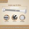 Punch-Free Telescopic Shower & Wardrobe Curtain Rod - Strong Load-Bearing Stainless Steel Design