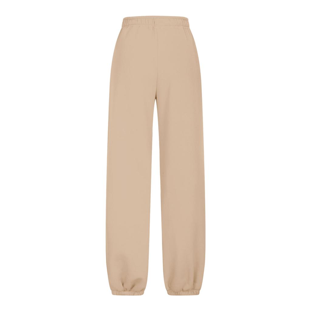 Women's Drawstring Trousers Solid Color Casual Sweatpants