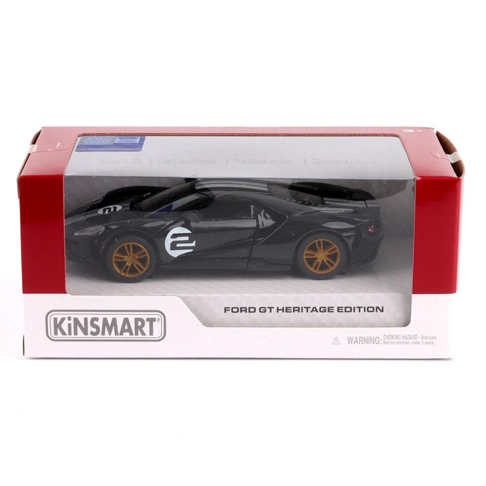 Kinsmart Ford GT Heritage Edition KT5448W Die-Cast Model Car, Black
