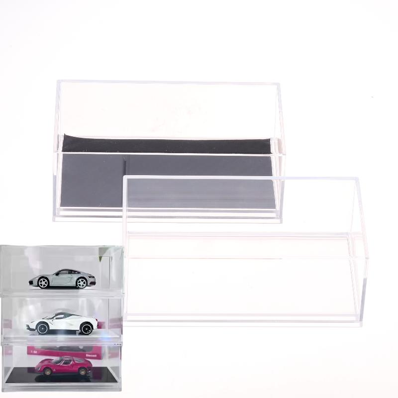 1 Stück Transparente Acryl Aufbewahrungsbox Praktische 1/64 Diecast Modellauto Displaybox DIY Staubdichtes Displayregal Spielzeug