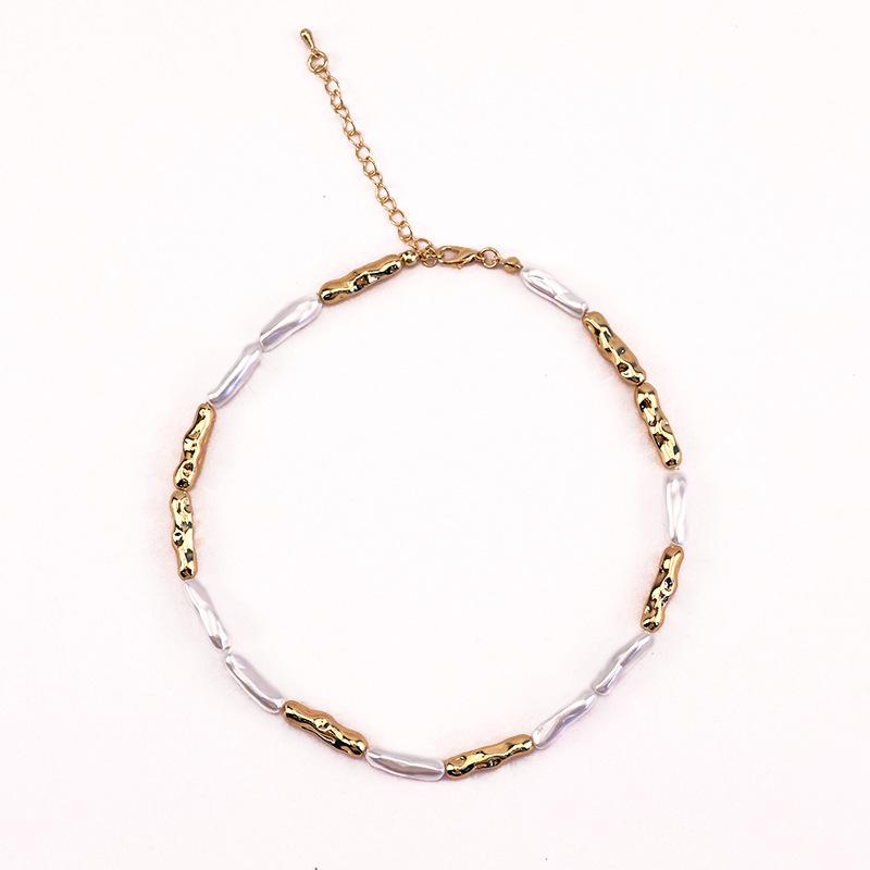 Meier Jinlian spacer beads diy bracelet baroque special-shaped pearl necklace earrings jewelry