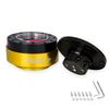 MUGE-Car Steering Wheel Snap Off Quick Release Hub Adapter Boss Kit Aluminum For 6-Hole Steering Wheel Hub Car Accessories QR030