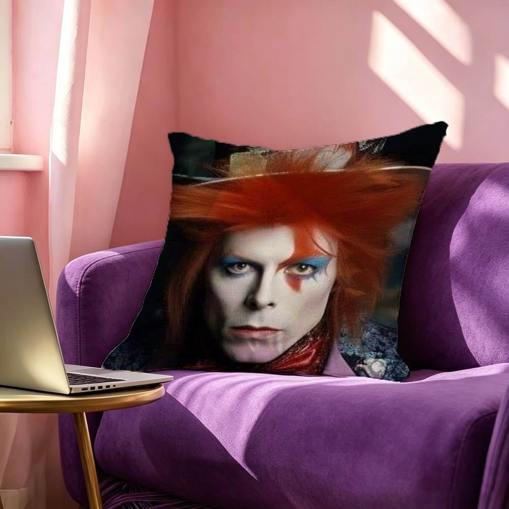 Star DDavid BBowie Square DoubleSided printed Pillow Case Bedroom Bedside Pillow Sofa Cushion Cover