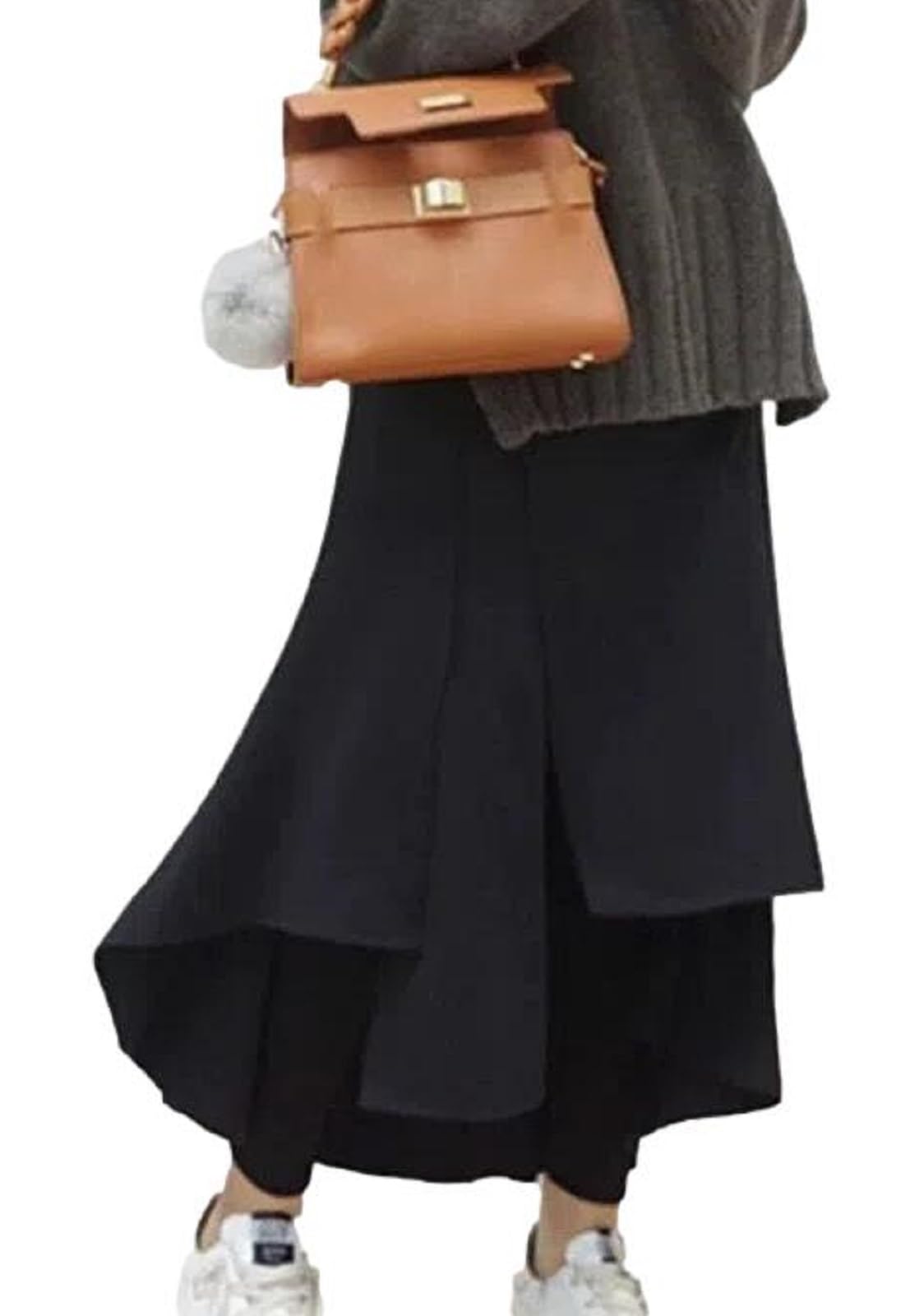 

Юбка Nibunnoichi Style с модифицированной эластичной резинкой с начесом № [1/2style] Леггинсы, Подкладка, Многослойная, Длинная, Талия, Женская (Размер M, Черный, Флис)