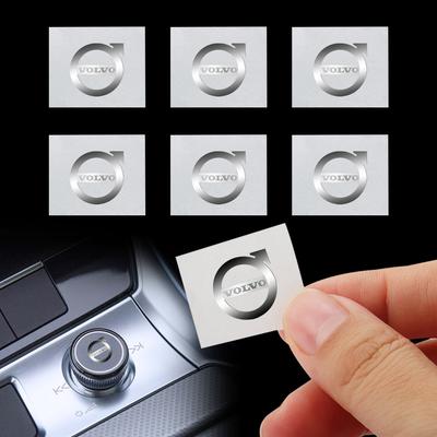 10pcs Car Badges Interior Nickel Stickers Badges Auto Decoration for V50 S40 S80 XC60 S90 XC90 S60 XC40 C40 S60 V90 EX90