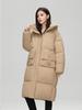 2024 European Korean Style Women's Long Hooded Cotton Jacket - Thick, Warm, Over-the-Knee Padded Coat