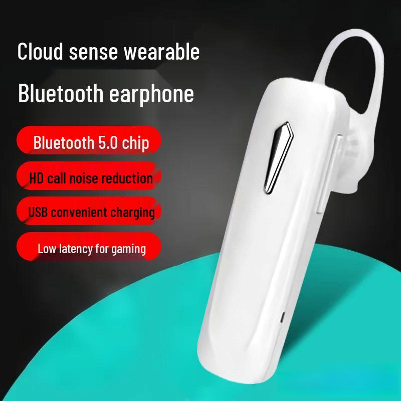 Wireless Bluetooth Single-Ear Sports Headset M163 with Low Latency and HD Calls.