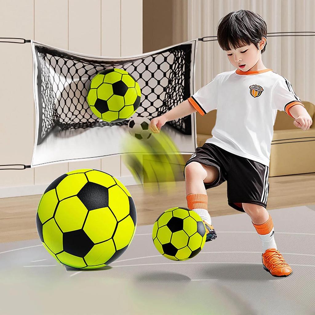 Ideal For Indoor Use The Silent Soccer Ball For Kids Boasts PU Foam Absorption And Soft Noise Reduction For Safe