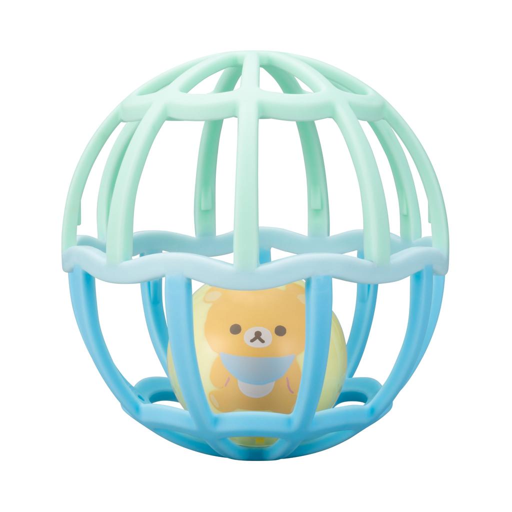 AGATSUMA Rilakkuma Baby Shake Ball 2 Months and (Blue) (Recommended Age Up)