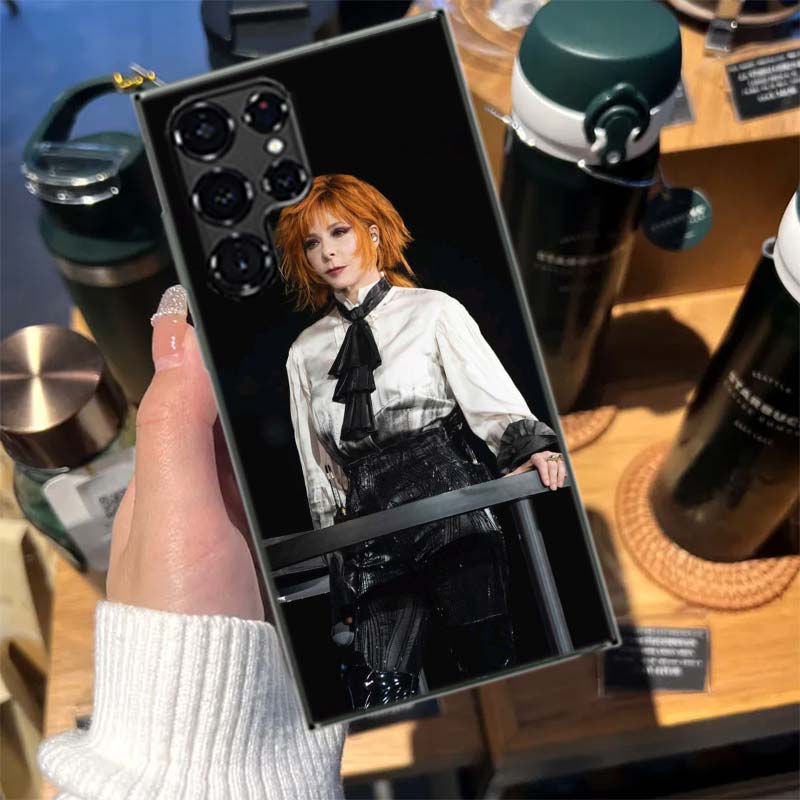 Mylene Farmer Cases Phone Case for Samsung Galaxy S26 Ultra S25 Edge S24 S23 FE S21 Plus S20 S22 S10 Cover TPU Capa Shell Shockp