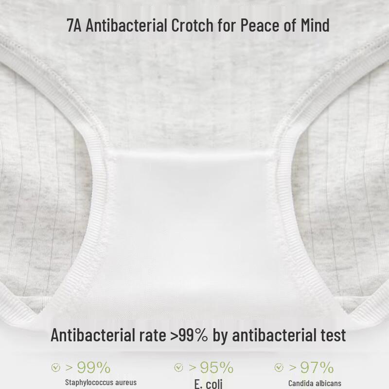 FitonTon Girls' Pure Cotton Antibacterial Briefs
