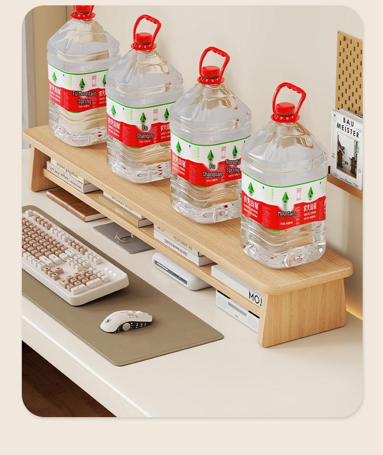 Desktop Monitor Riser Stand with Storage Shelf