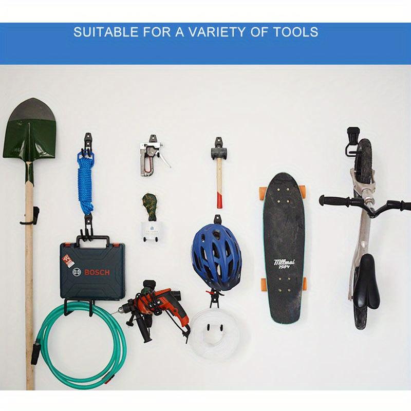 4PCS  Metal Hook Bicycle Hanger Hooks Garage Organizer Wall Mount  Wall Mount Anti-slip Storage Hook