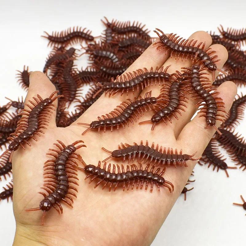 5/50 Pezzi Scarafaggio Artificiale Realistico Insetti Finti Scarafaggio Novità Oggetti di Scherzo Giocattolo per Bambini Scherzi Giocattoli Scherzosi Millepiedi