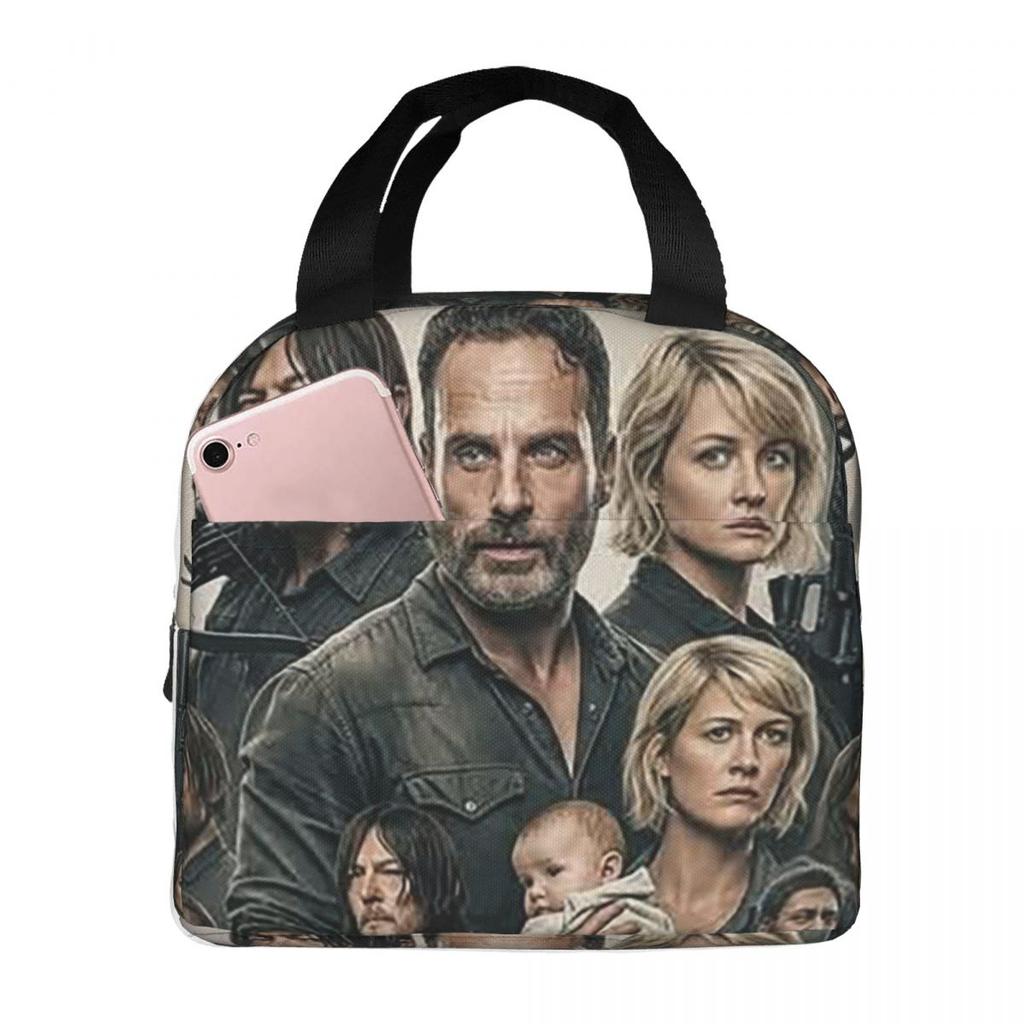 The Walking Dead Movie Insulated Lunch Bag for Women Kids Leakproof Food Boxes Thermal Lunch Box Tote