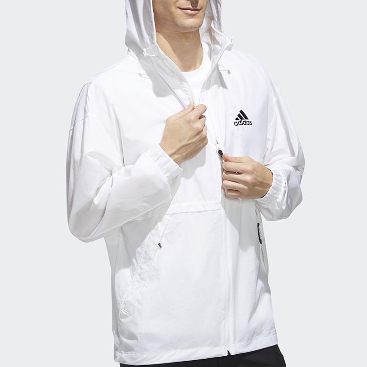 Adidas Outdoor Sports Stand Collar Jacket Men Jacket White FM7518