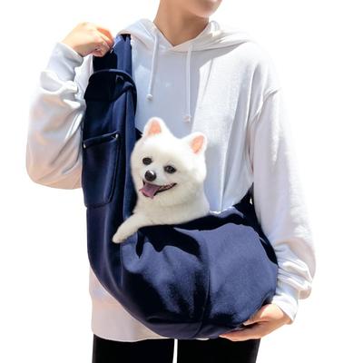 Dog Carrier Bag for Small Dogs and Lightweight and Soft Comfortable for Walks and Durable Pet Carrier Adjustable Safety Crossbody Shoulder Bag Cats,
