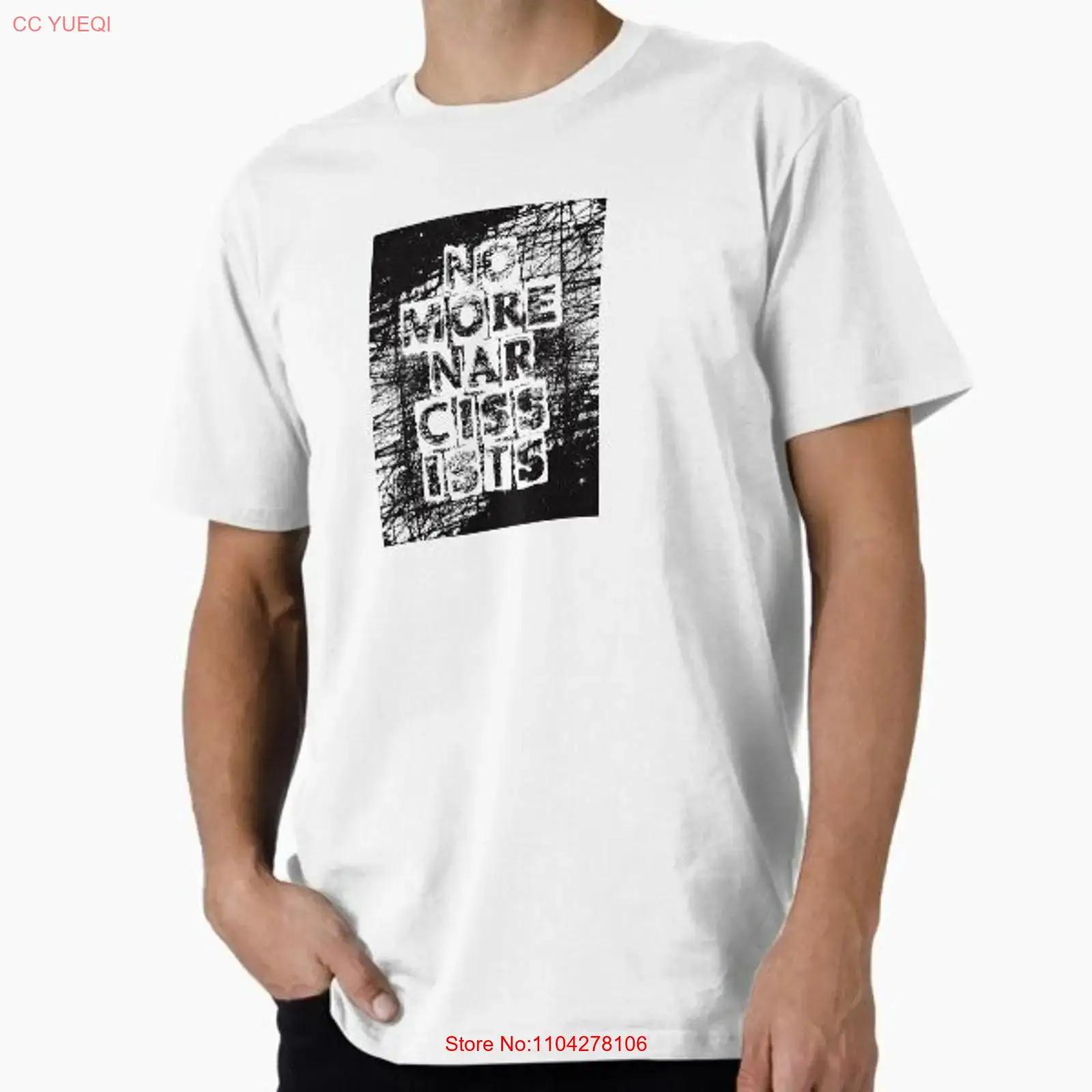 

NO MORE NARCISSISTS Premium Made in USA Mens T Shirt S to 5XL vintage Washed designer clothes Breathable Stylish Stretched 5XL різнокольоровий