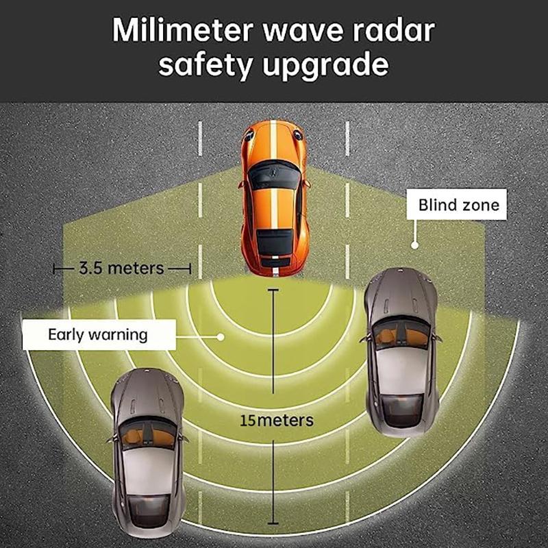 BSD Blind Area Spot Detection System Lane Change Blind Spot Monitoring BSM BSA 24Ghz Millimeter Wave Sens