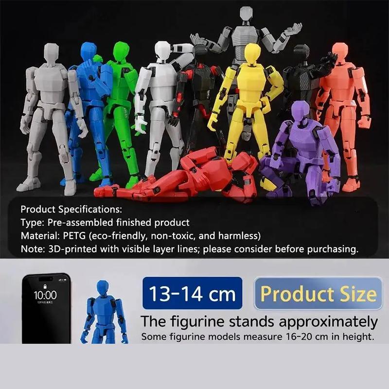 9L 3D Printing Invincible Cartoon 13 Lucky Action Ornaments PVC Material Model Ornaments Room Decoration Multi Joint Model Gifts