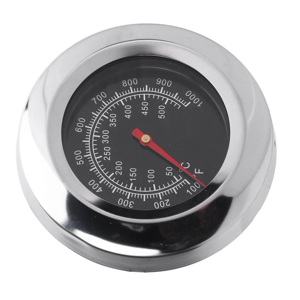Nerezový BBQ Teplomer s 76 mm Ciferníkom M10 Závitom a Krídlovou Maticou Rúra