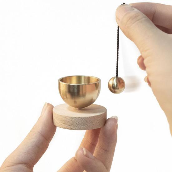 Mini Singing Bowl Set Easy to Use Copper Meditation Sound Bowl Yoga Meditation Relaxation Stress Relief Chakra Healing Bowl Portable Spiritual Gift