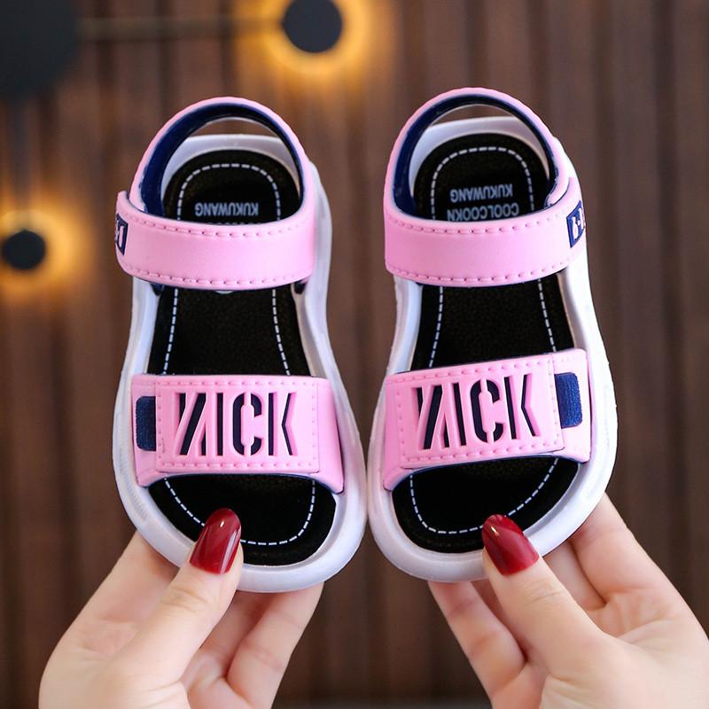 Boys Summer Beach Sandals With Non Slip Pvc Sole For Toddler Kids
