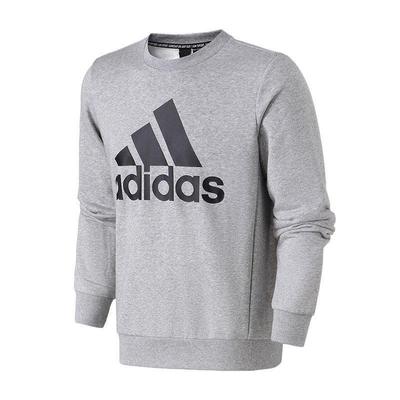 Simple Round Neck Pullover Long Sleeve Sweatshirt Men Sweatshirt Gray DT9937