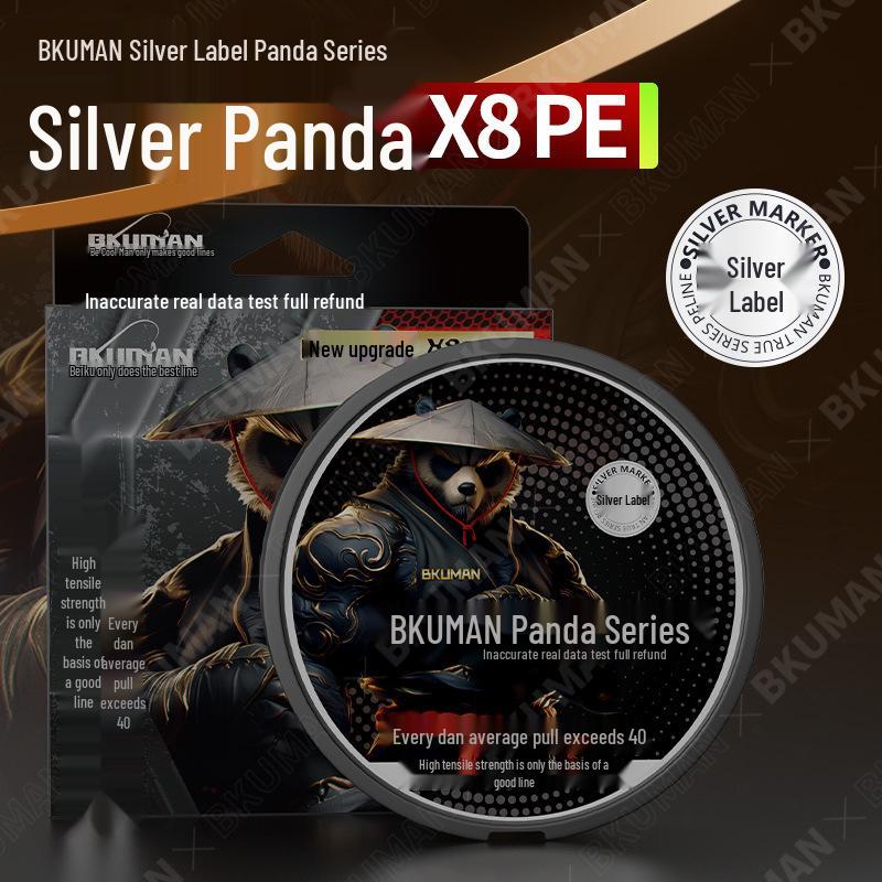 

BKUMAN2025 Леска Panda: Супергладкий, высокопрочный ПЭ лидер для рыболовных снастей. 2.0 - Strength 17 lbs