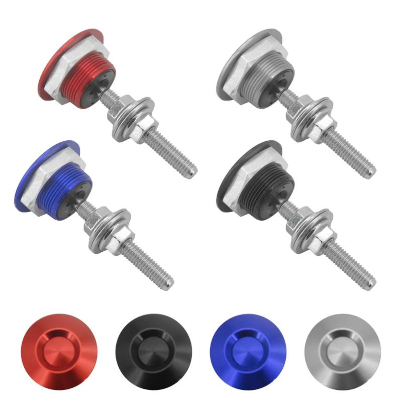 Universal 30Mm Push Button Bonnet Hood Pin Lock Clip Kit Quick Latch Release Engine Bonnet Lock Exterior Parts Articles