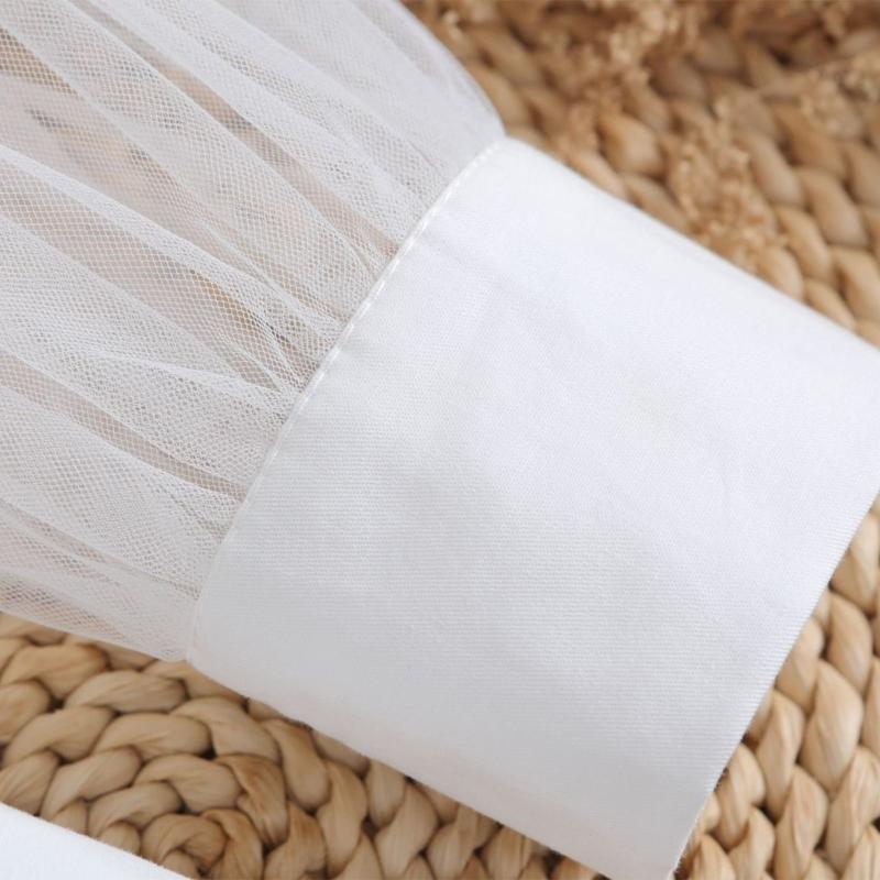 Ruffled Lace Faux Sleeves Girl Decorative Sleeves Elegant Detachable Wrist Cuffs