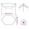 VidaXL Olive Green Camping Tarp 462x306x211 Cm Waterproof, Tarp, Waterproof Tarp, Lightweight Camping Tarp, Tarp 4009609