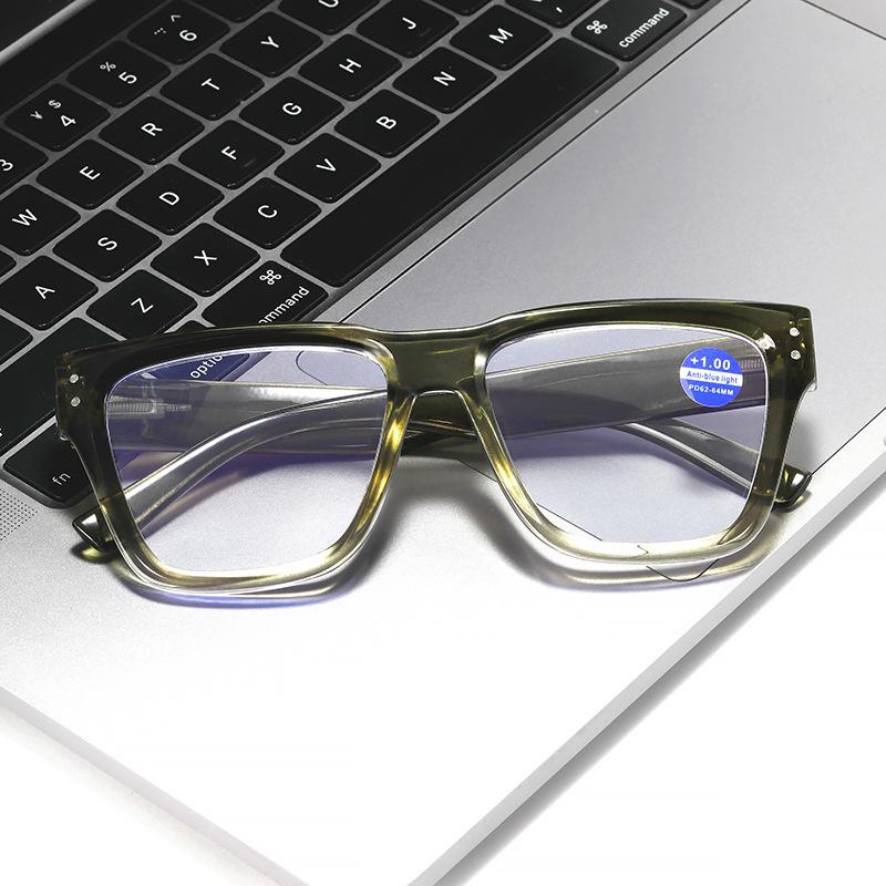 Large Frame Can Be Equipped With Myopia Glasses Frame Anti-Blue Reading Glasses Big Face Thin High Definition Reading Glasses