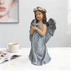 Angel Figurine Desktop Ornament with Dove Figure for Home Living Room Birthday Gift Party