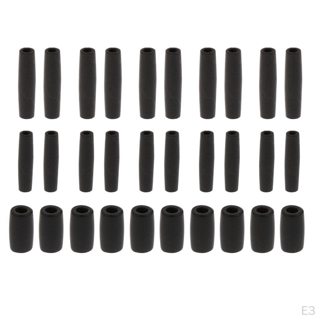 10Pcs/Pack Tenor Alto Connection Shaft Joint Rods DIY - 26mm, Black