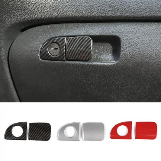 Car Copilot Storage Box Handle Cover Trim for Dodge Charger Challenger 2015 up