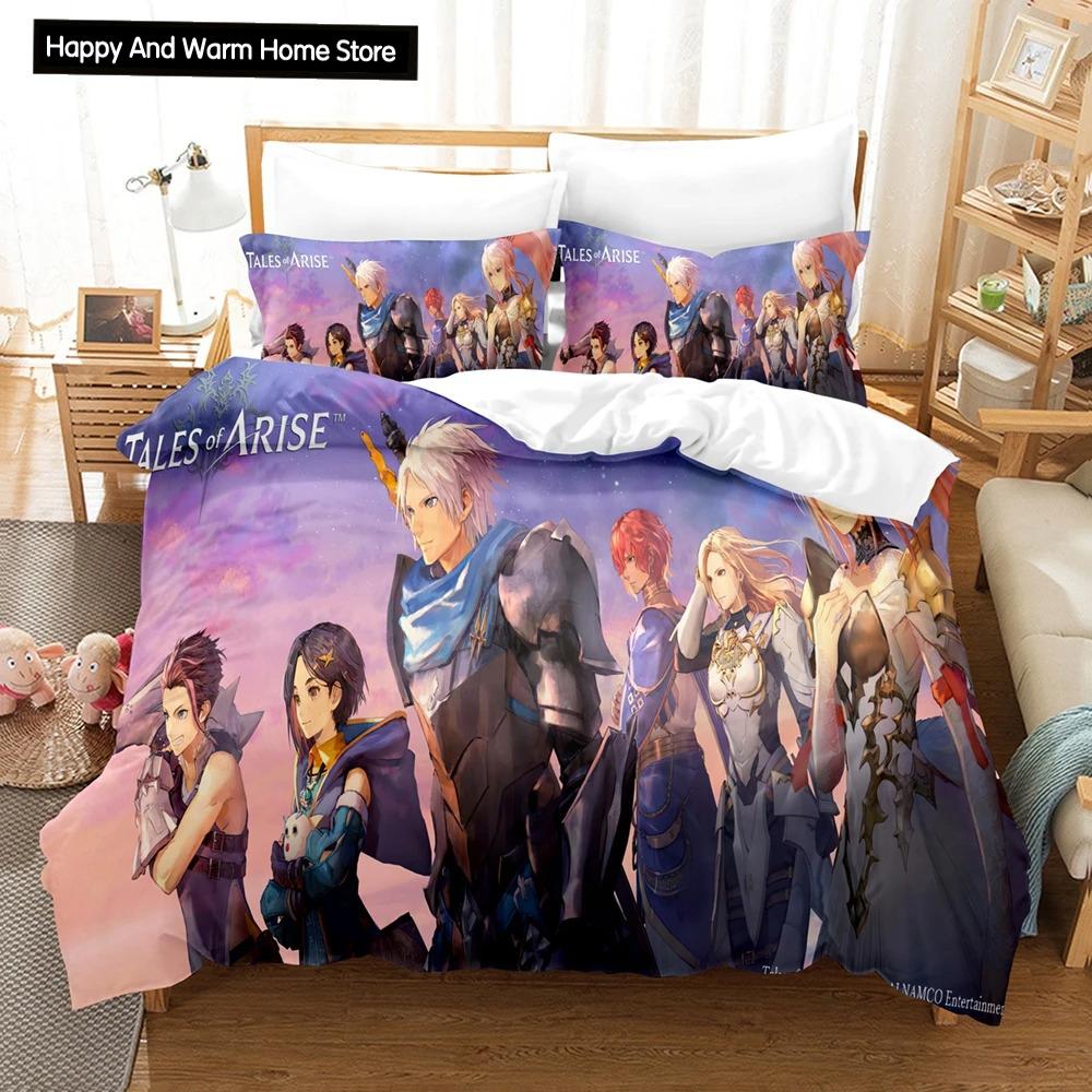Hot Game Tales Of Arise Bedding Set Modern 3D Print Comforter Duvet Cover Pillowcases Duvet Cover Queen Single Size Dropshipping