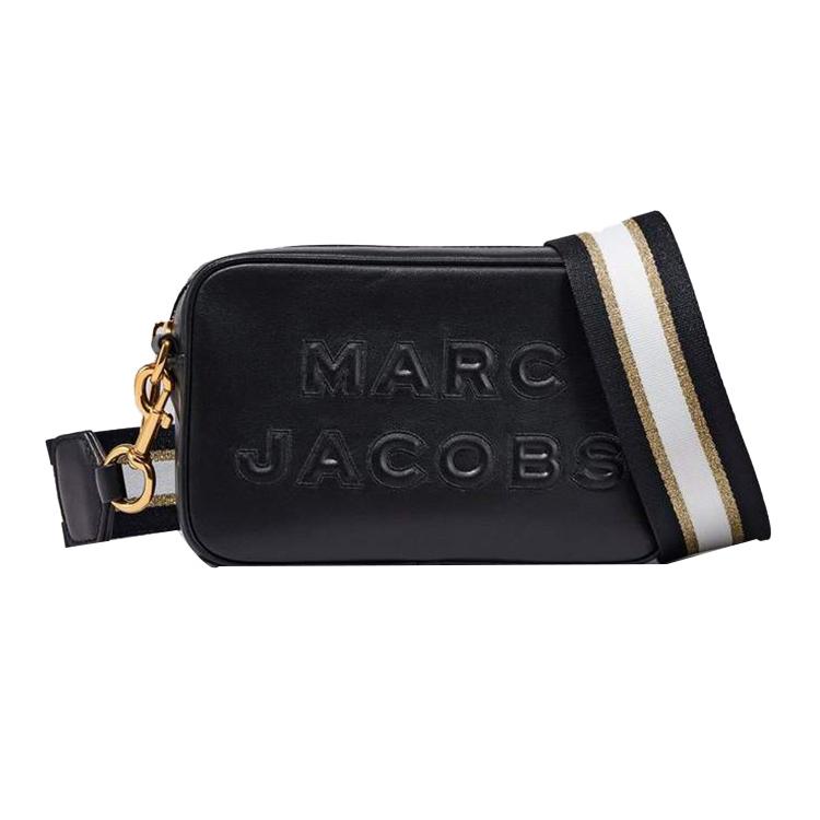 

New MARC JACOBS Flash Leather Small Square Camera Bag Shoulder Bag Crossbody Bag Unisex Black M0014465-065 22.1*8.1*14.0CM