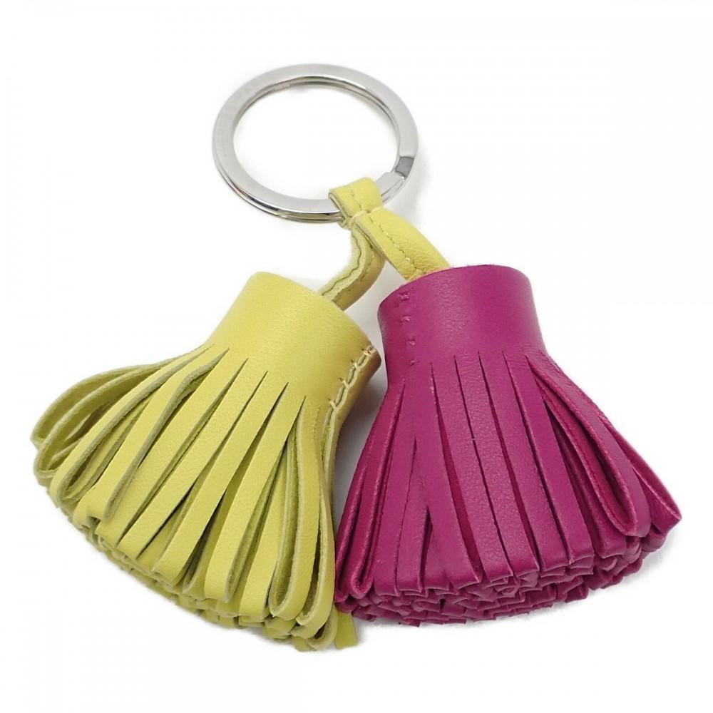 HERMES   Key Ring Rose Purple/lime Women